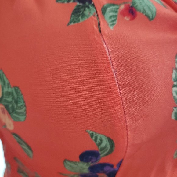 Monsoon Ramita Floral Print Blouse, Orange/Multi - Size 10 - NWT - Picture 5 of 7